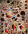 Mujer rodeada por el vuelo de un pájaro Joan Miró